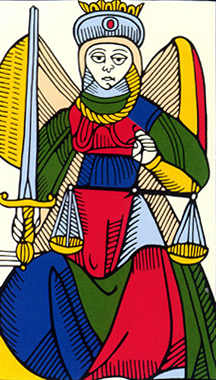 La justice tarot de marseille - version dodal